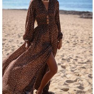 HOLIDAY RAVA BOUGAINVILLEA MAXI GOWN